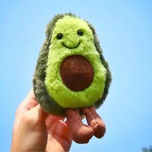 Avocado Plushie 5.5” | Cute Green Avocado Stuffed Toy | Kawaii Plush Decor